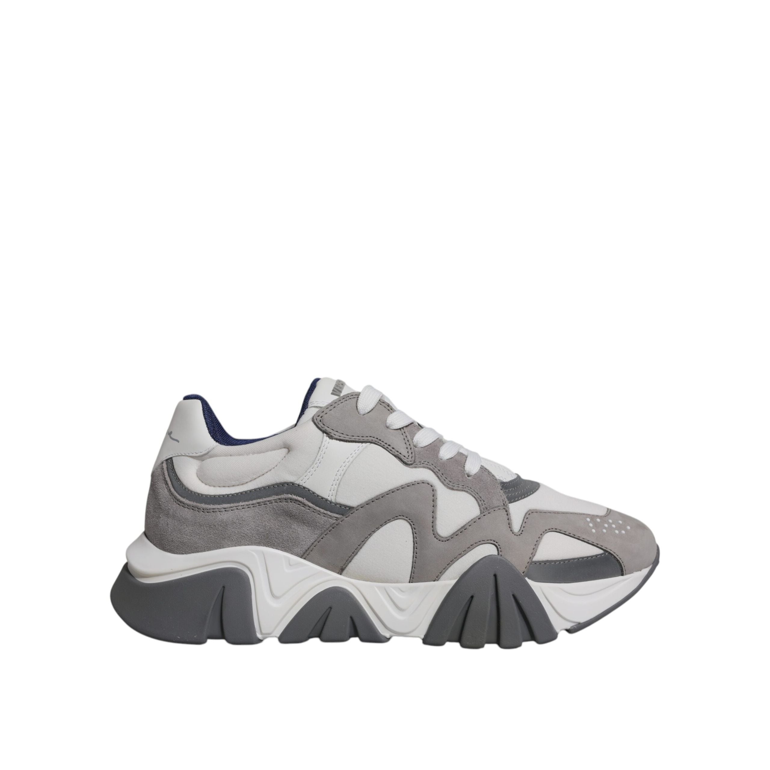 Sneakers Versace Grey Squalo Chunky Low Top
