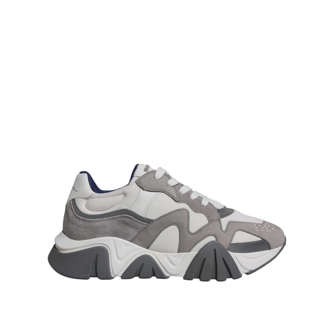 Sneakers Versace Grey Squalo Chunky Low Top