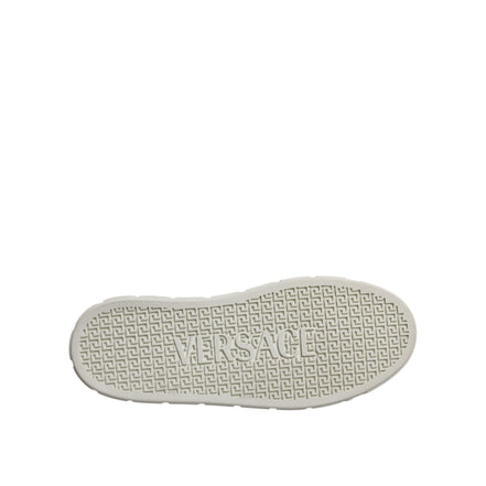 Sneakers joase Versace albe maro cu imprimeu Greca din TPU