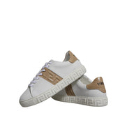 Sneakers joase Versace albe maro cu imprimeu Greca din TPU