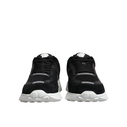 Adidași de tip low-top Versace Black Medusa Quad Canvas