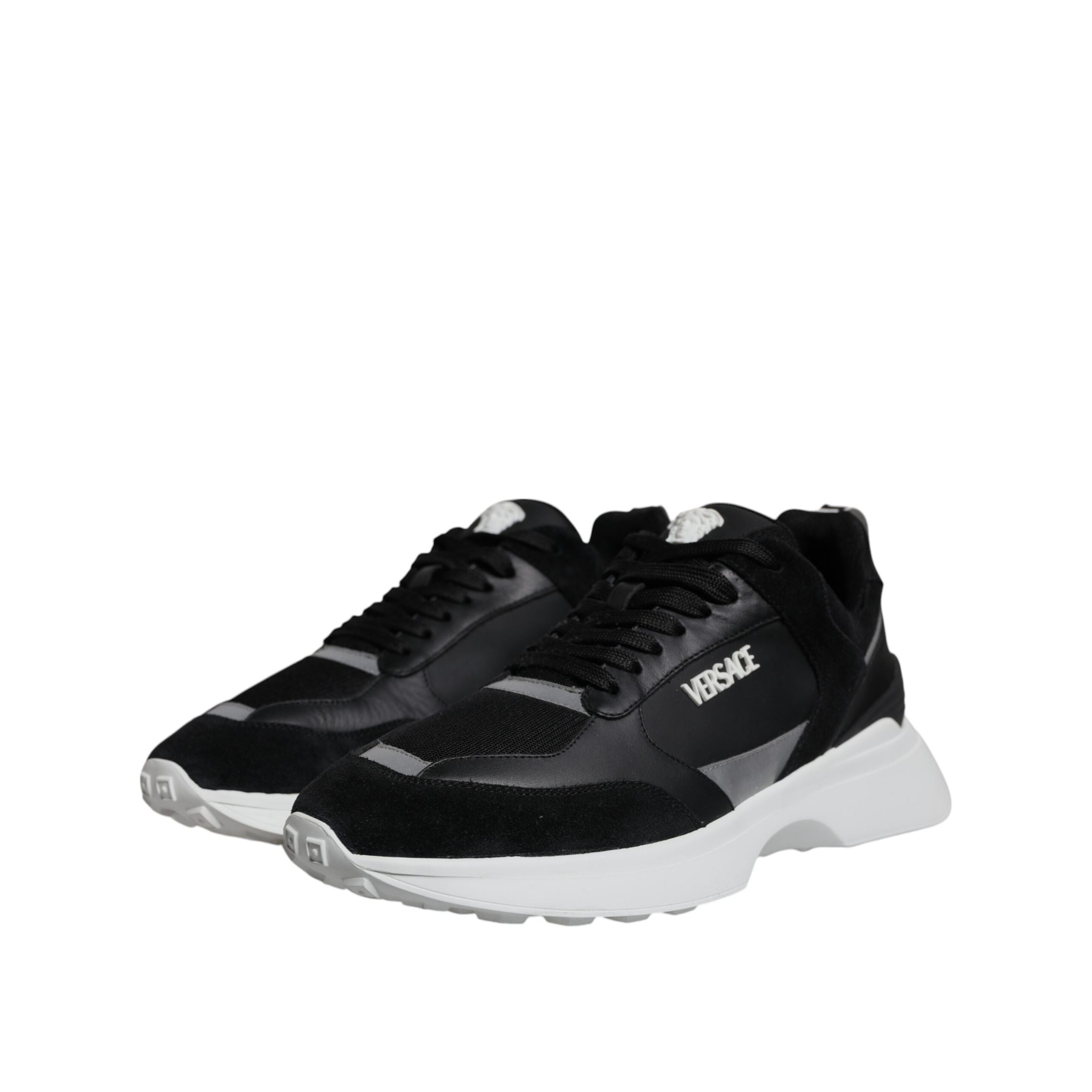 Adidași de tip low-top Versace Black Medusa Quad Canvas