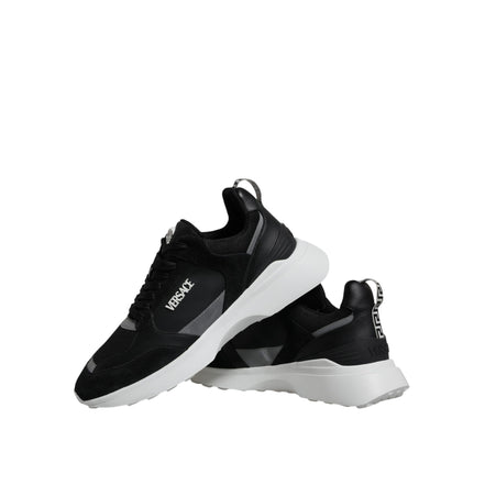 Adidași de tip low-top Versace Black Medusa Quad Canvas