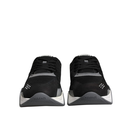 Adidași joși groși Versace Black Squalo