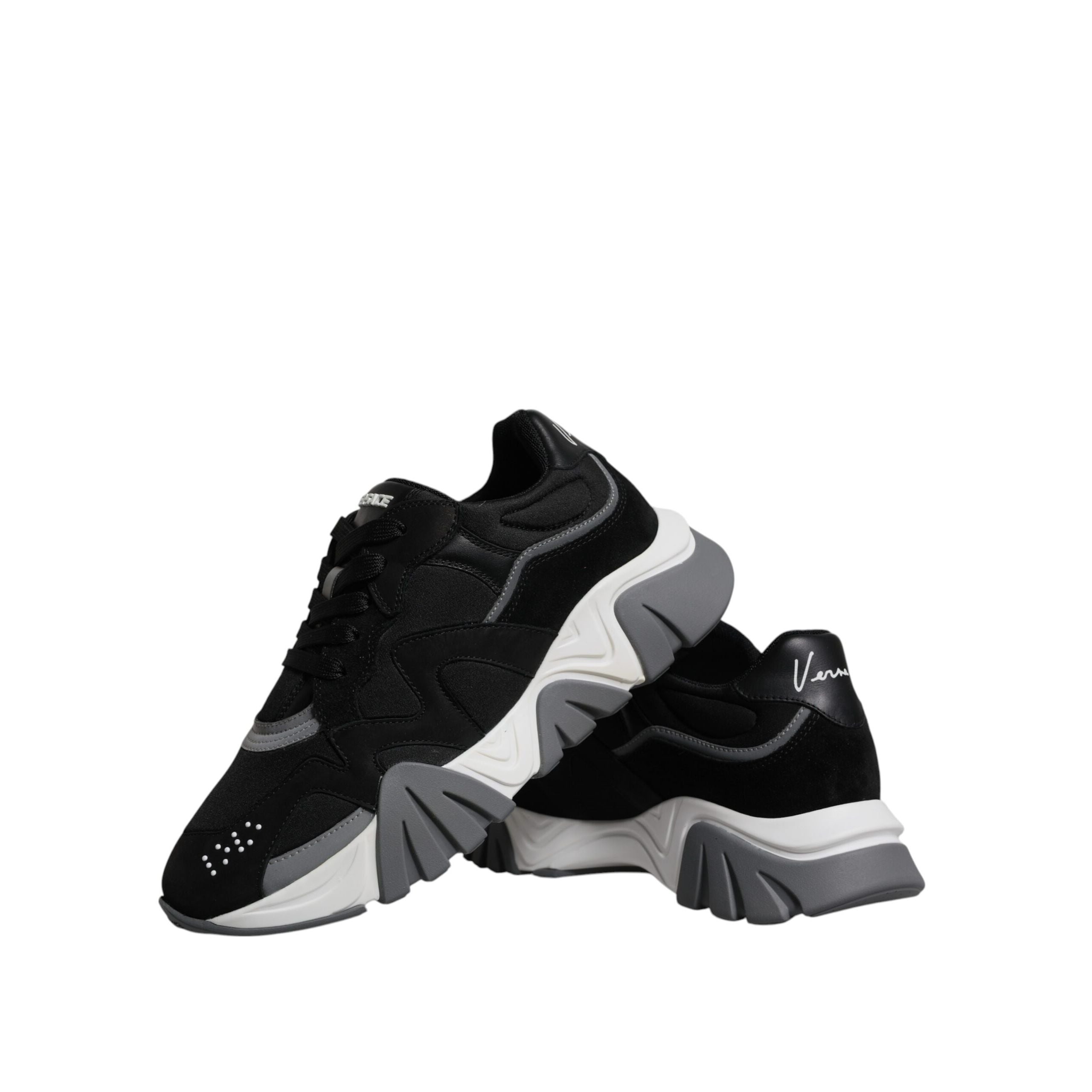Adidași joși groși Versace Black Squalo