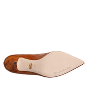 Dolce & Gabbana Brown Leather Kitten Heel Pumps