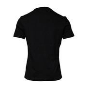 Tricou Versace din bumbac negru cu decolteu rotund și imprimeu Medusa