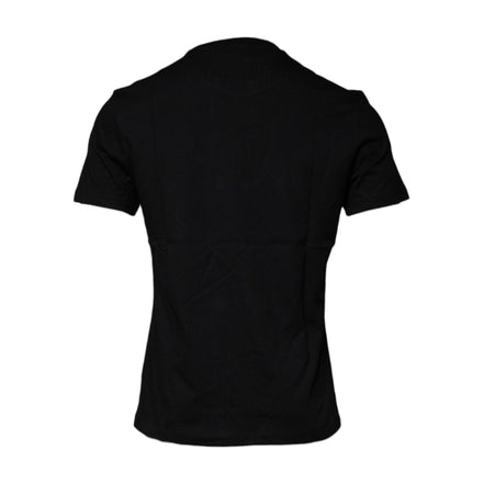 Tricou Versace din bumbac negru cu decolteu rotund și imprimeu Medusa