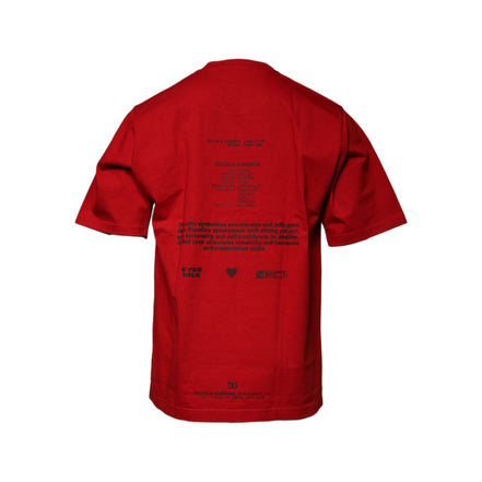 Dolce & Gabbana Red DG Eye Cotton Crew Neck T-shirt