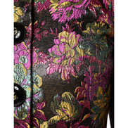 Dolce & Gabbana Multicolor Floral Jacquard Cropped Jacket