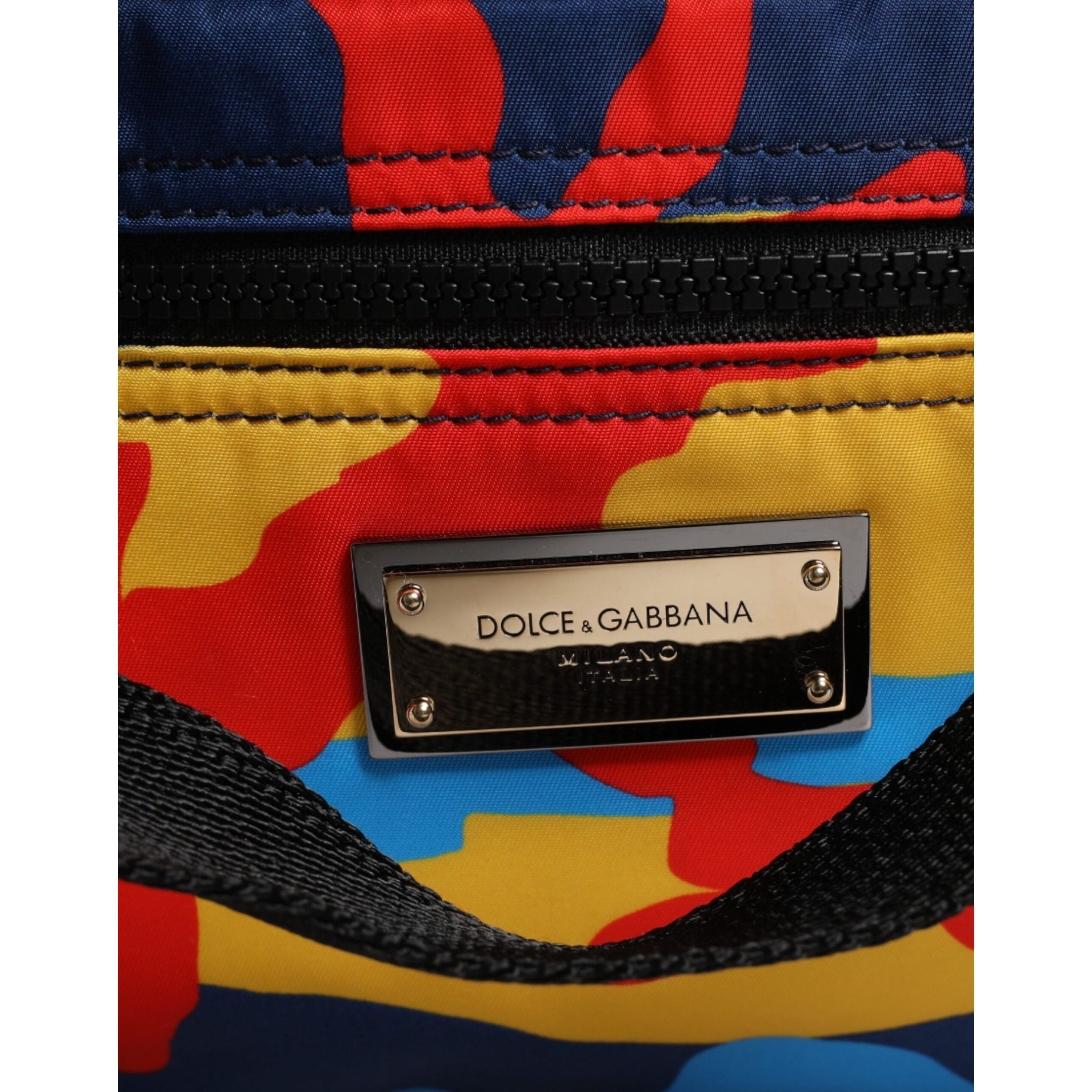 Geantă de cumpărături Dolce & Gabbana cu imprimeu camuflaj multicolor