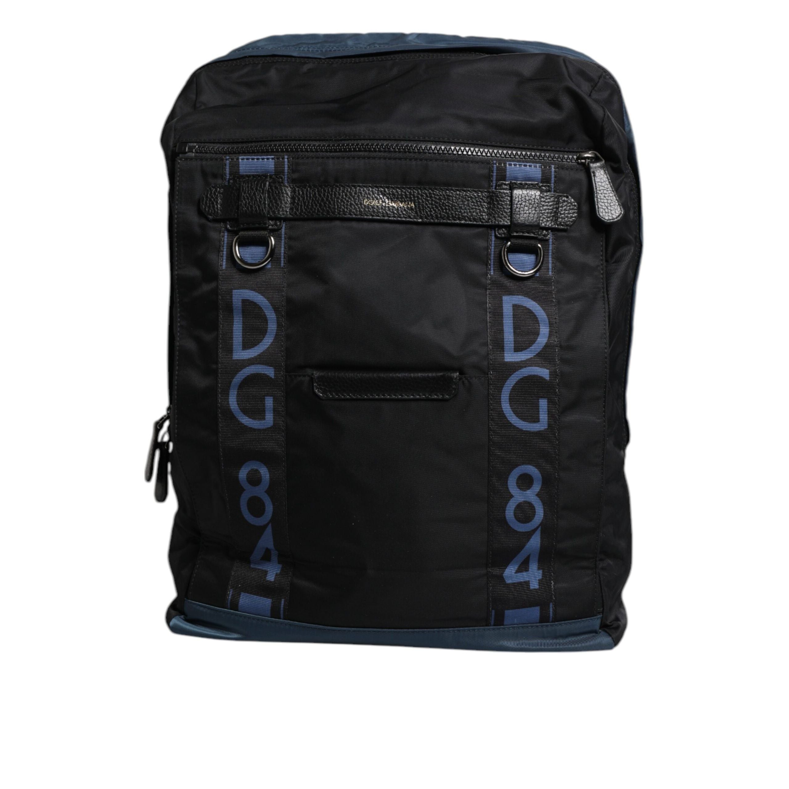 Dolce & Gabbana Black DG Logo School Backpack Bag