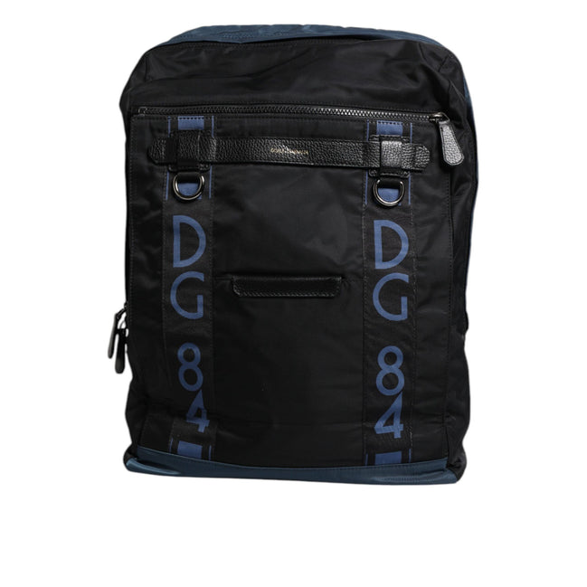 Dolce & Gabbana Black DG Logo School Backpack Bag