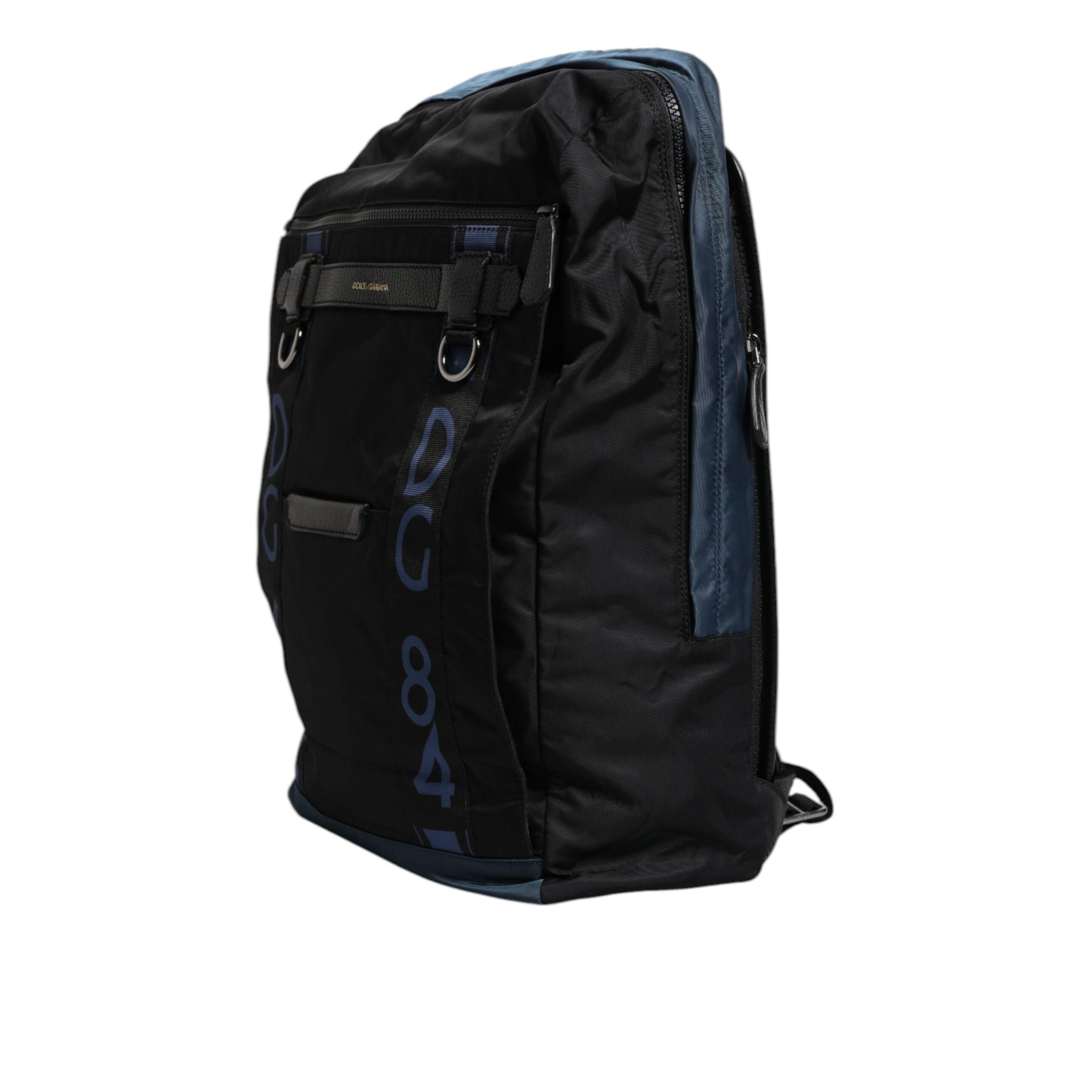 Dolce & Gabbana Black DG Logo School Backpack Bag