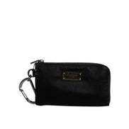 Dolce & Gabbana Black Logo Pouch Clutch
