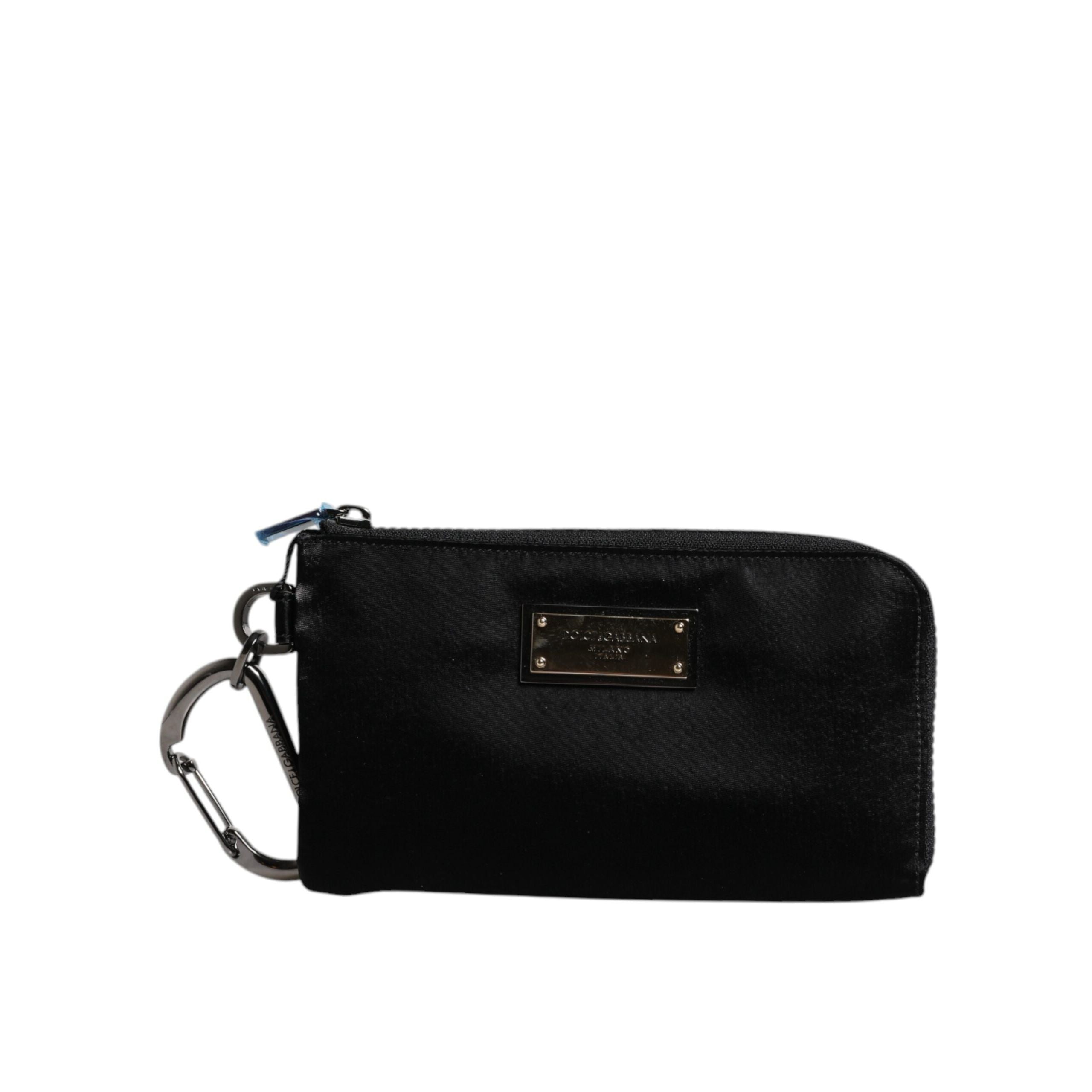 Dolce & Gabbana Black Logo Pouch Clutch