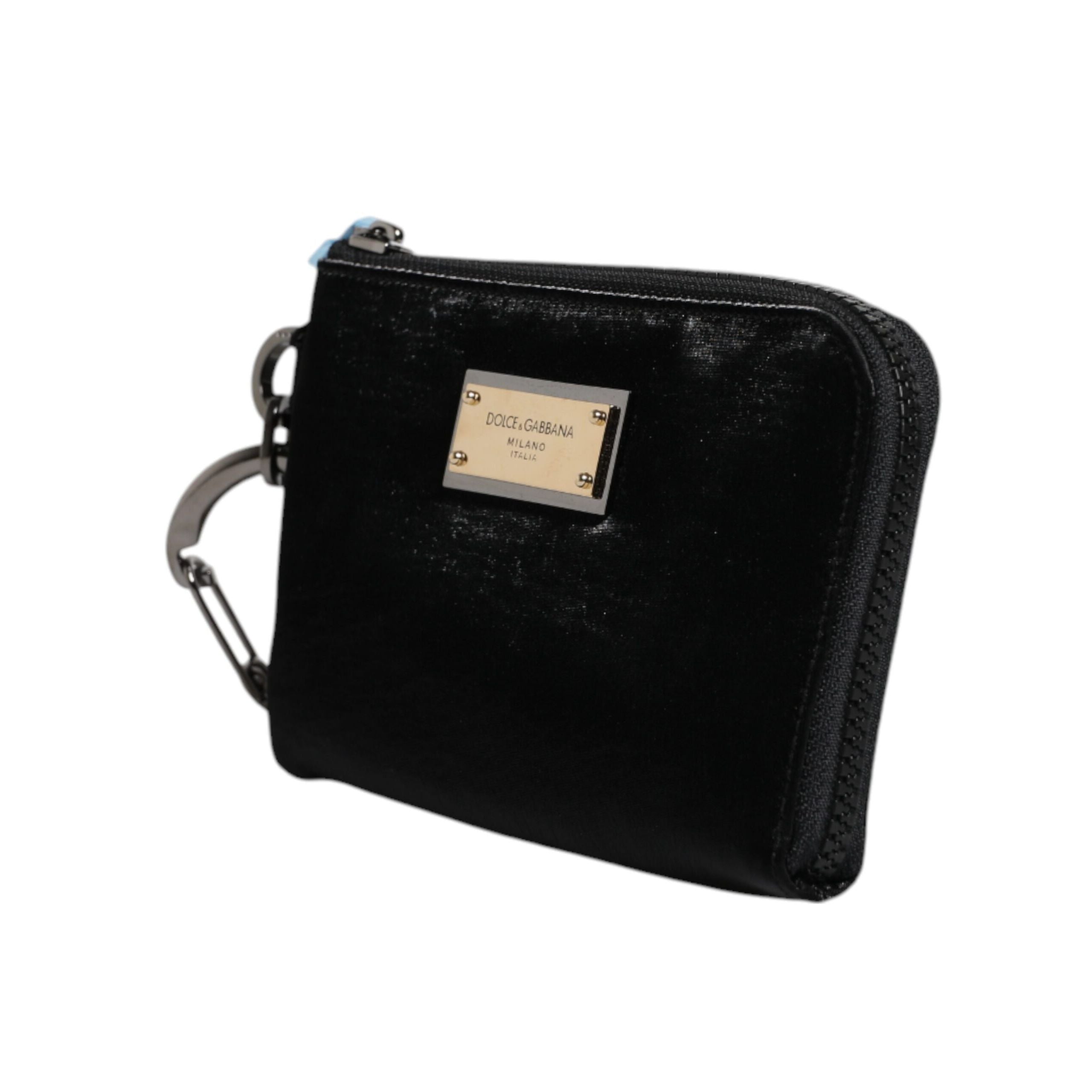 Dolce & Gabbana Black Logo Pouch Clutch