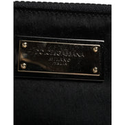Dolce & Gabbana Black Logo Pouch Clutch