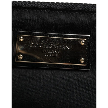 Dolce & Gabbana Black Logo Pouch Clutch