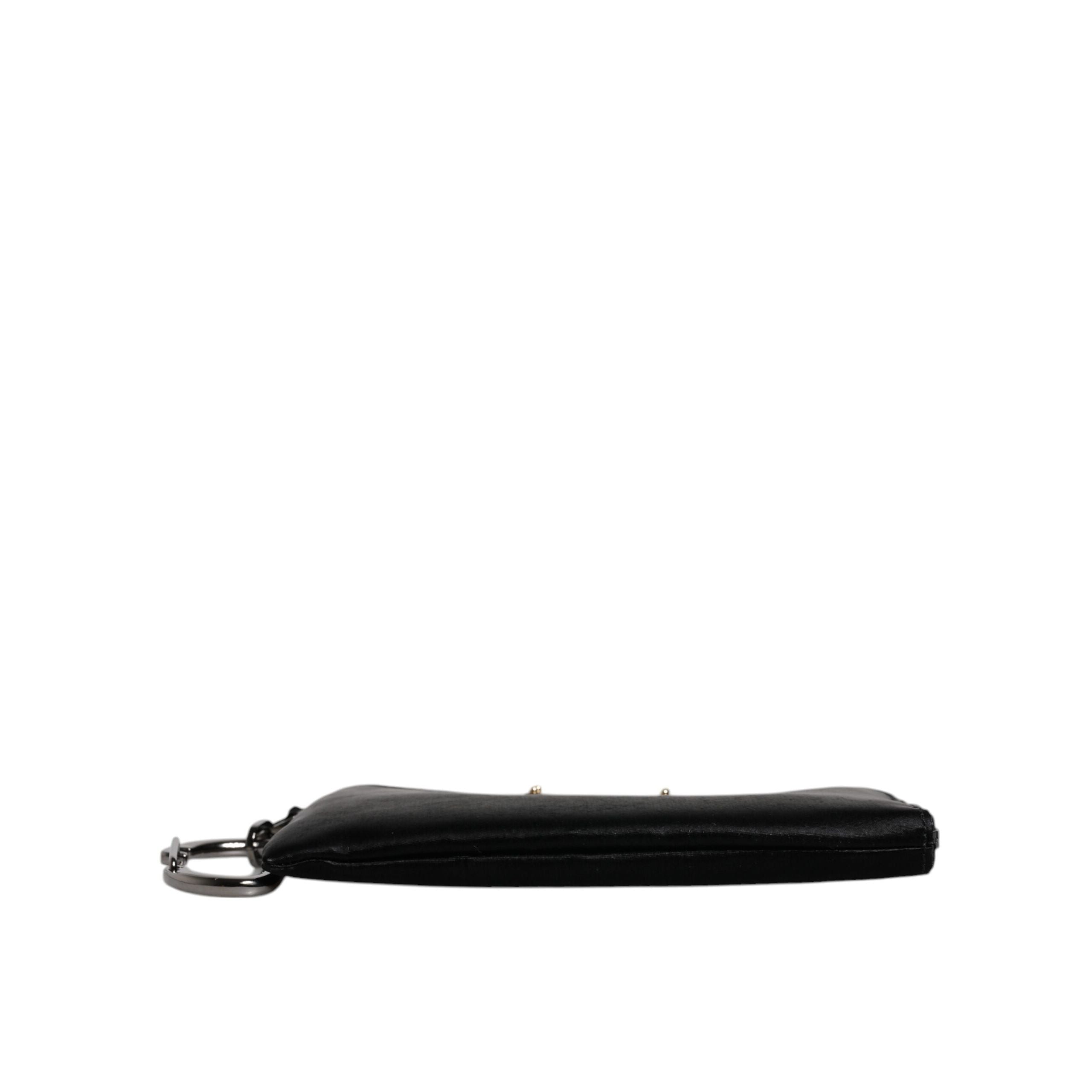 Dolce & Gabbana Black Logo Pouch Clutch