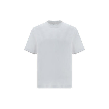 Brunello Cucinelli Tricou Alb din Bumbac