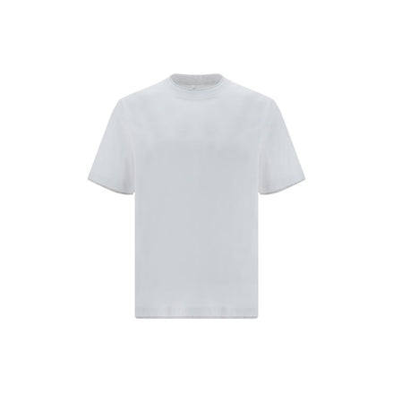 Brunello Cucinelli Tricou Alb din Bumbac
