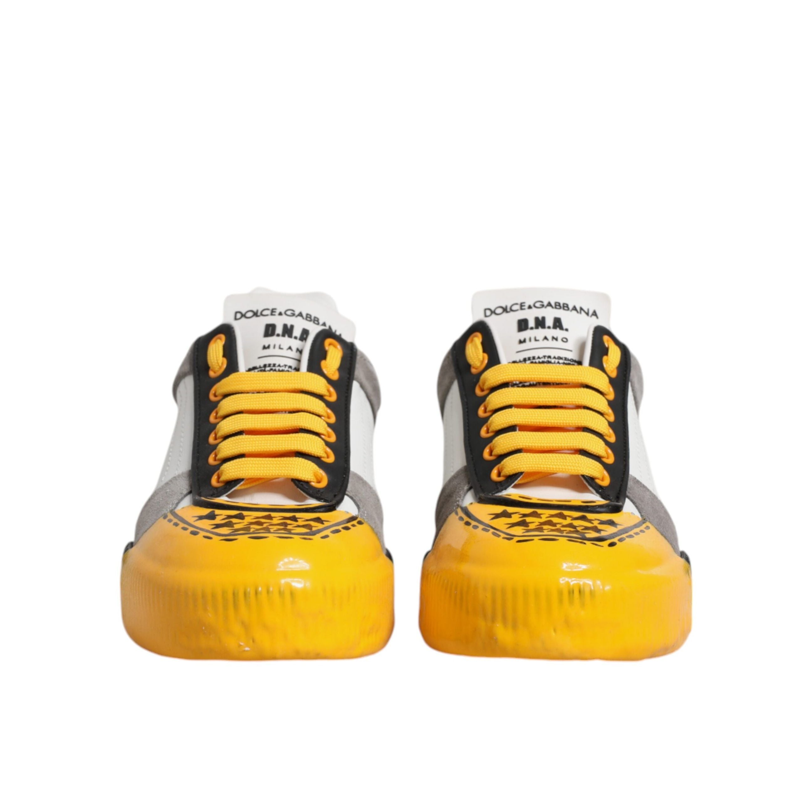 Adidași joși Dolce & Gabbana DNA din piele multicoloră