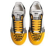 Adidași joși Dolce & Gabbana DNA din piele multicoloră