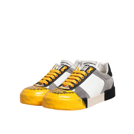 Adidași joși Dolce & Gabbana DNA din piele multicoloră