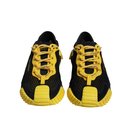 Adidași joși Dolce & Gabbana NS1 negru și galben
