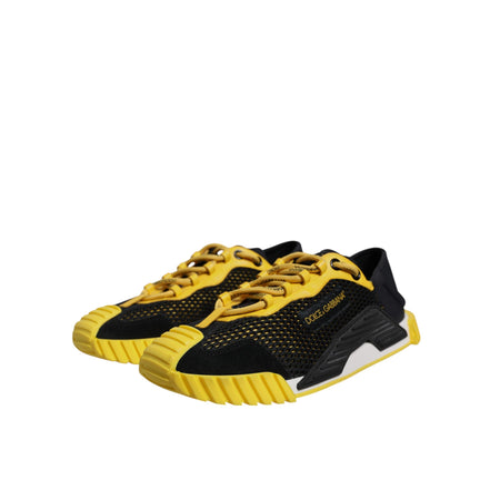 Adidași joși Dolce & Gabbana NS1 negru și galben