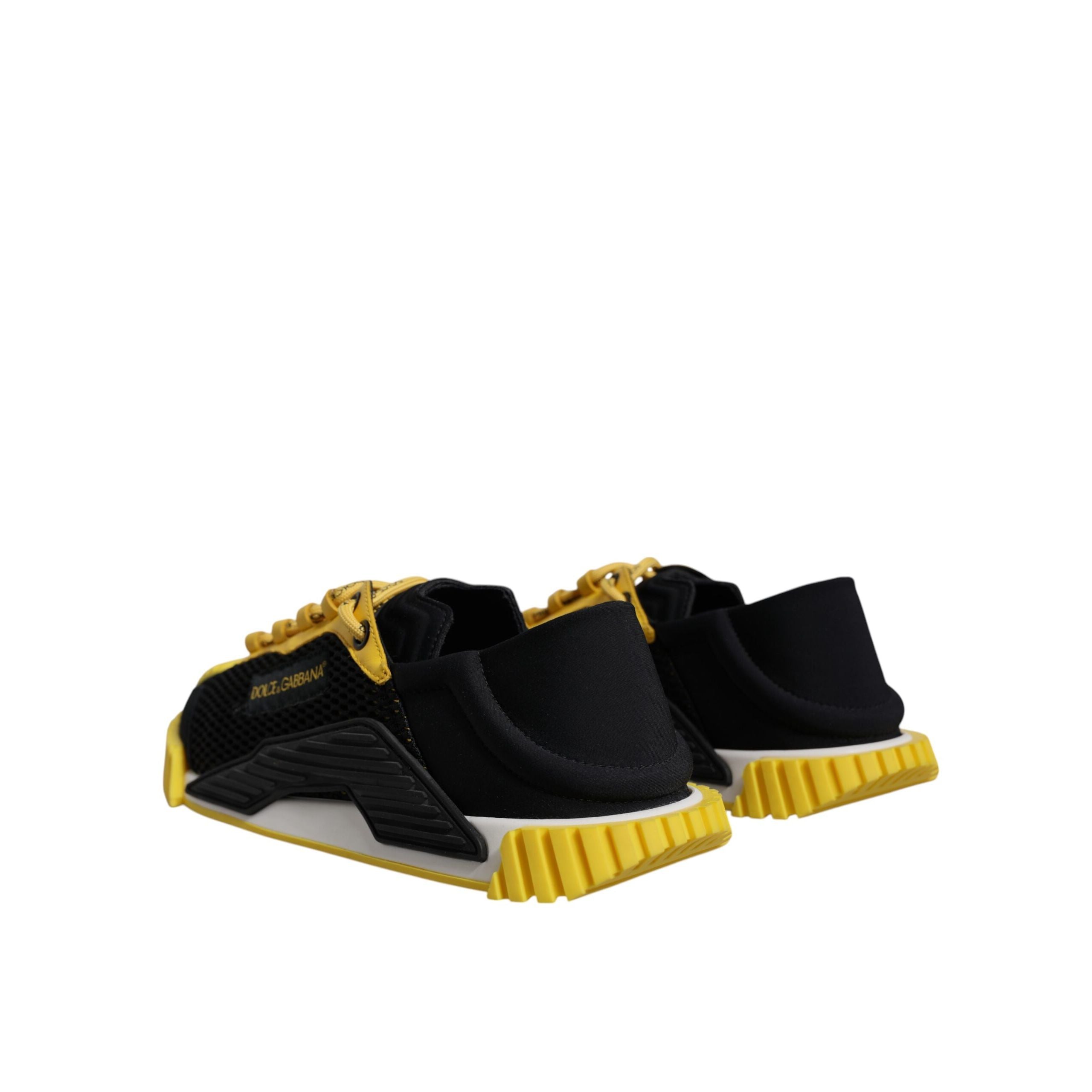 Adidași joși Dolce & Gabbana NS1 negru și galben