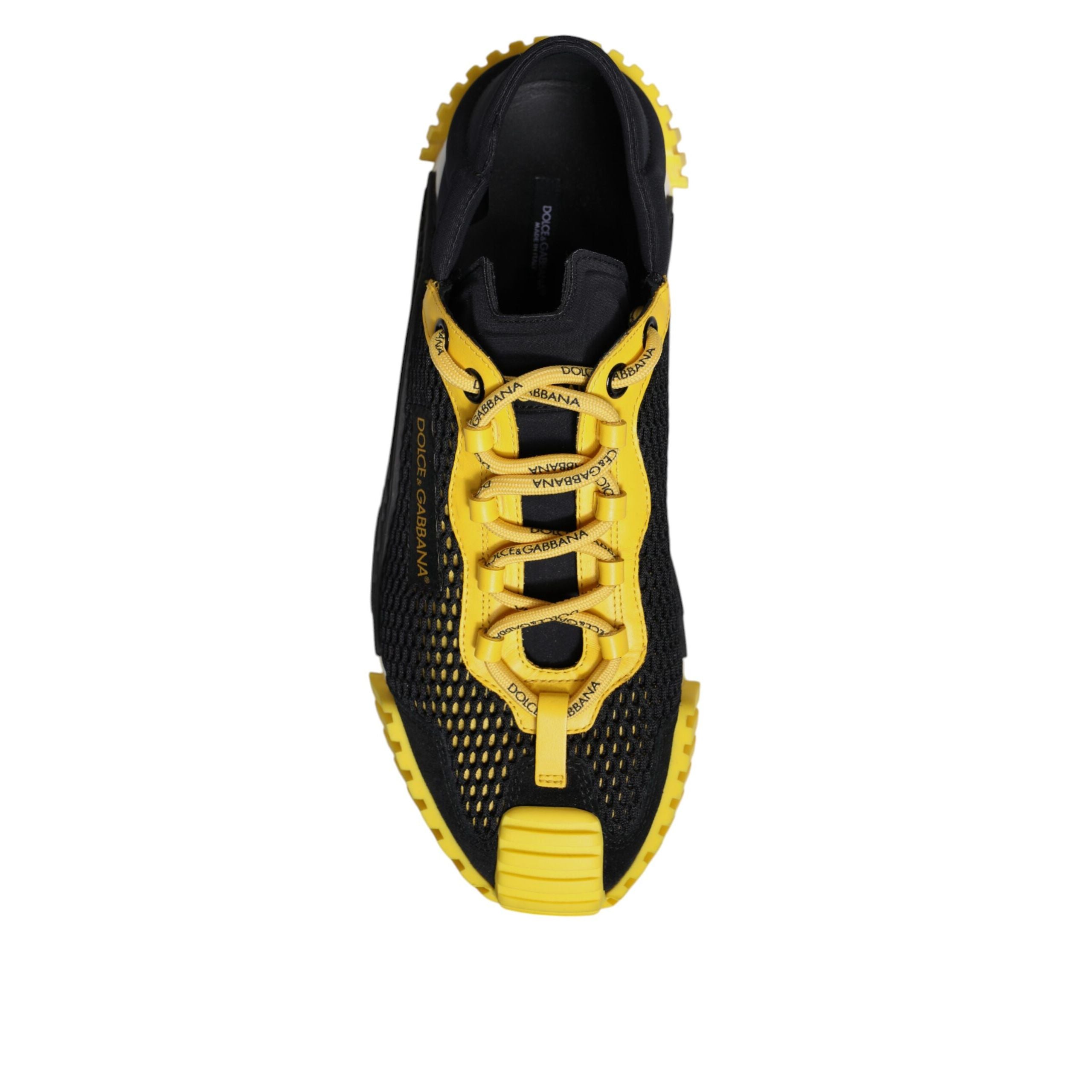 Adidași joși Dolce & Gabbana NS1 negru și galben