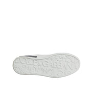 Adidași Portofino Dolce & Gabbana din piele alb-negru