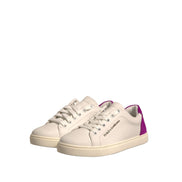Dolce & Gabbana White Suede Low Top Sneakers