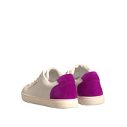 Dolce & Gabbana White Suede Low Top Sneakers