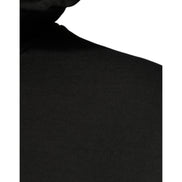 Dolce & Gabbana Black Cotton Hooded DG Shield Sweater
