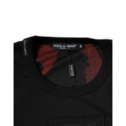 Tricou Dolce & Gabbana cu decolteu rotund și camuflaj multicolor