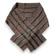 Dolce & Gabbana Brown Fantasy Silk Neck Wrap Shawl Scarf