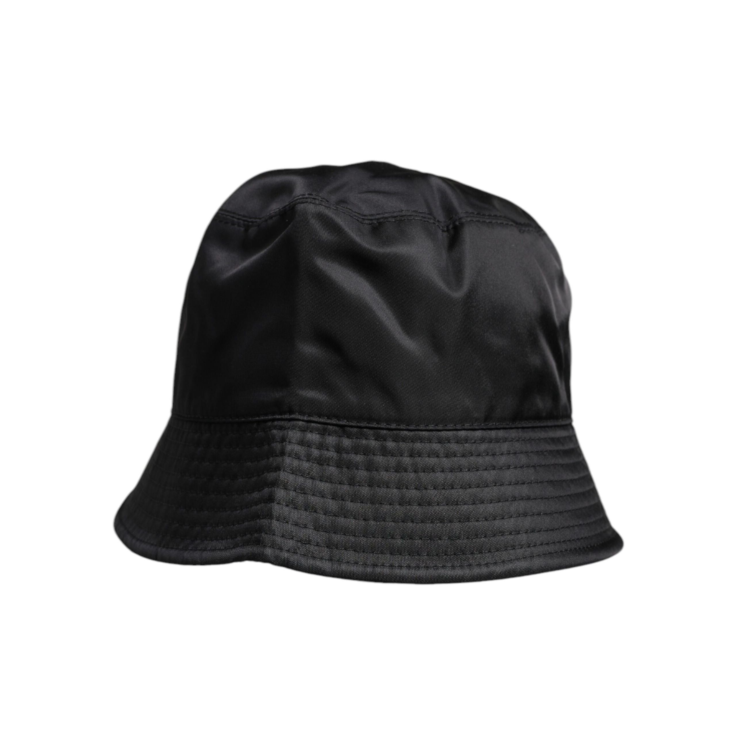 Dolce & Gabbana Black Cotton Wide Brim Bucket Hat