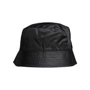 Dolce & Gabbana Black Cotton Wide Brim Bucket Hat