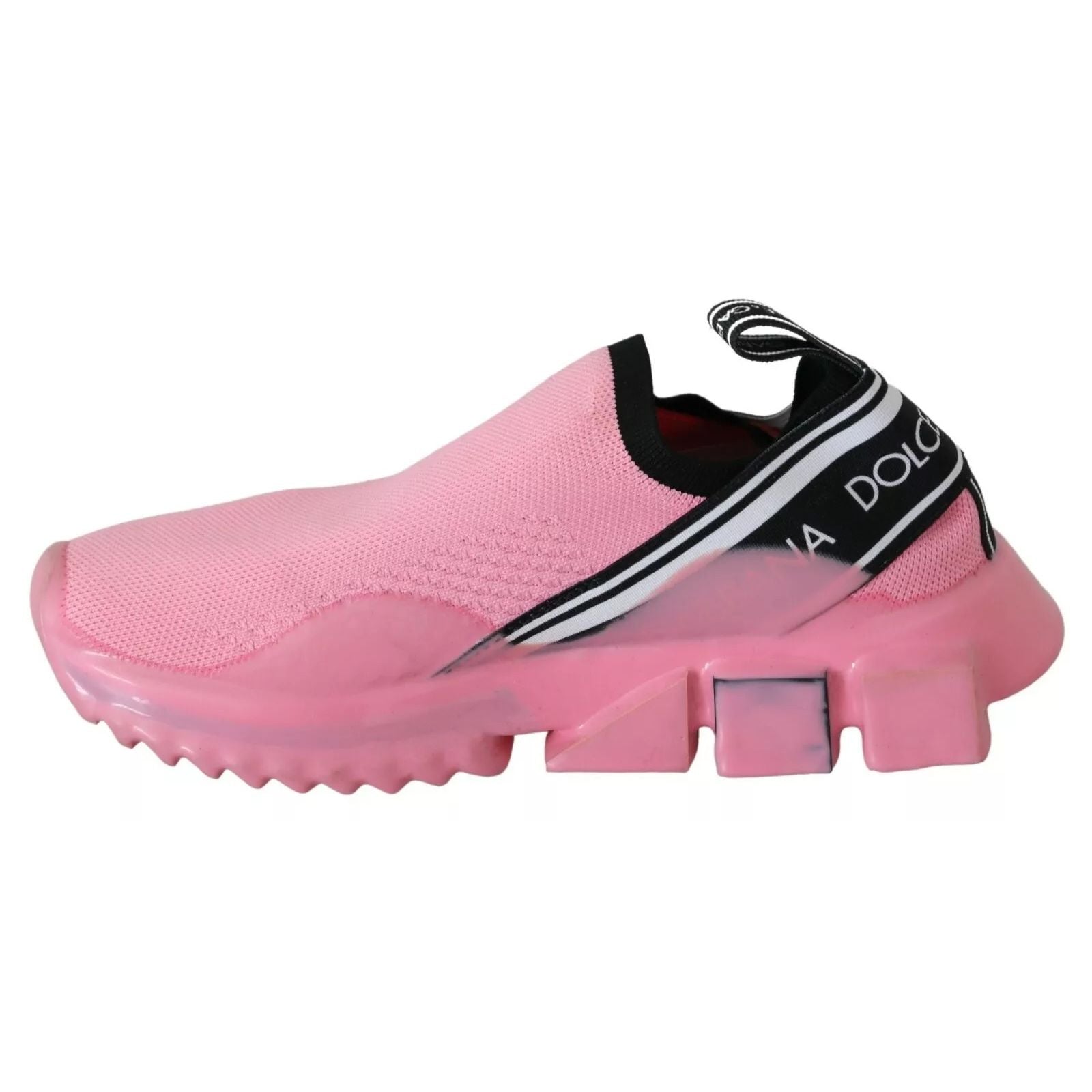 Dolce & Gabbana Pink Sorrento Slip-On Low Top Sneakers