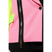 Dolce & Gabbana Multicolor Patchwork Embellished Coat Jacket