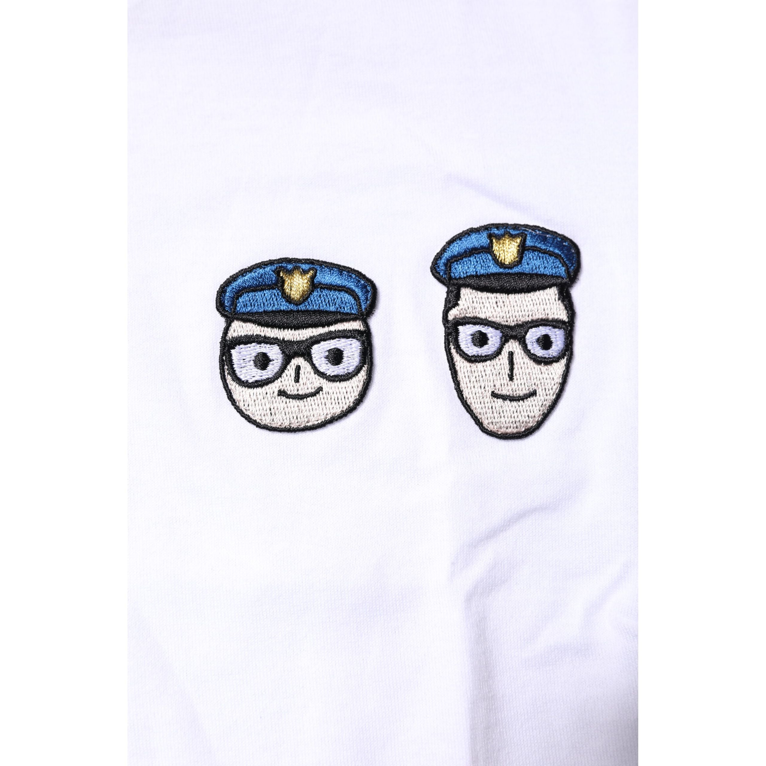 Dolce & Gabbana Tricou alb din bumbac, la baza gâtului, cu imprimeu #DGFamily