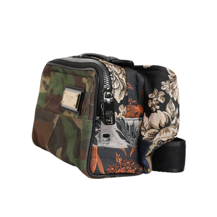 Dolce & Gabbana Geantă tip borsetă Multicoloră cu Logoul Camuflaj Patchwork