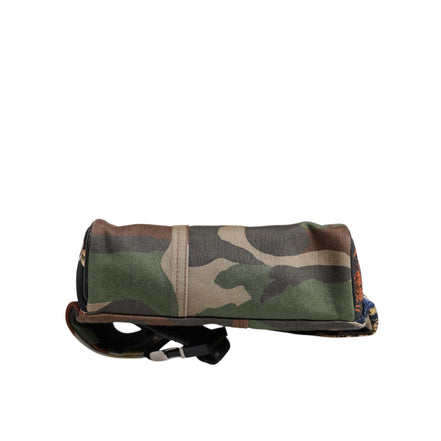 Dolce & Gabbana Geantă tip borsetă Multicoloră cu Logoul Camuflaj Patchwork