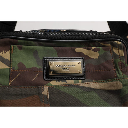 Dolce & Gabbana Geantă tip borsetă Multicoloră cu Logoul Camuflaj Patchwork