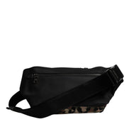 Geantă de curea Dolce & Gabbana Multicolor Leopard cu logo DG