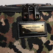 Geantă de curea Dolce & Gabbana Multicolor Leopard cu logo DG