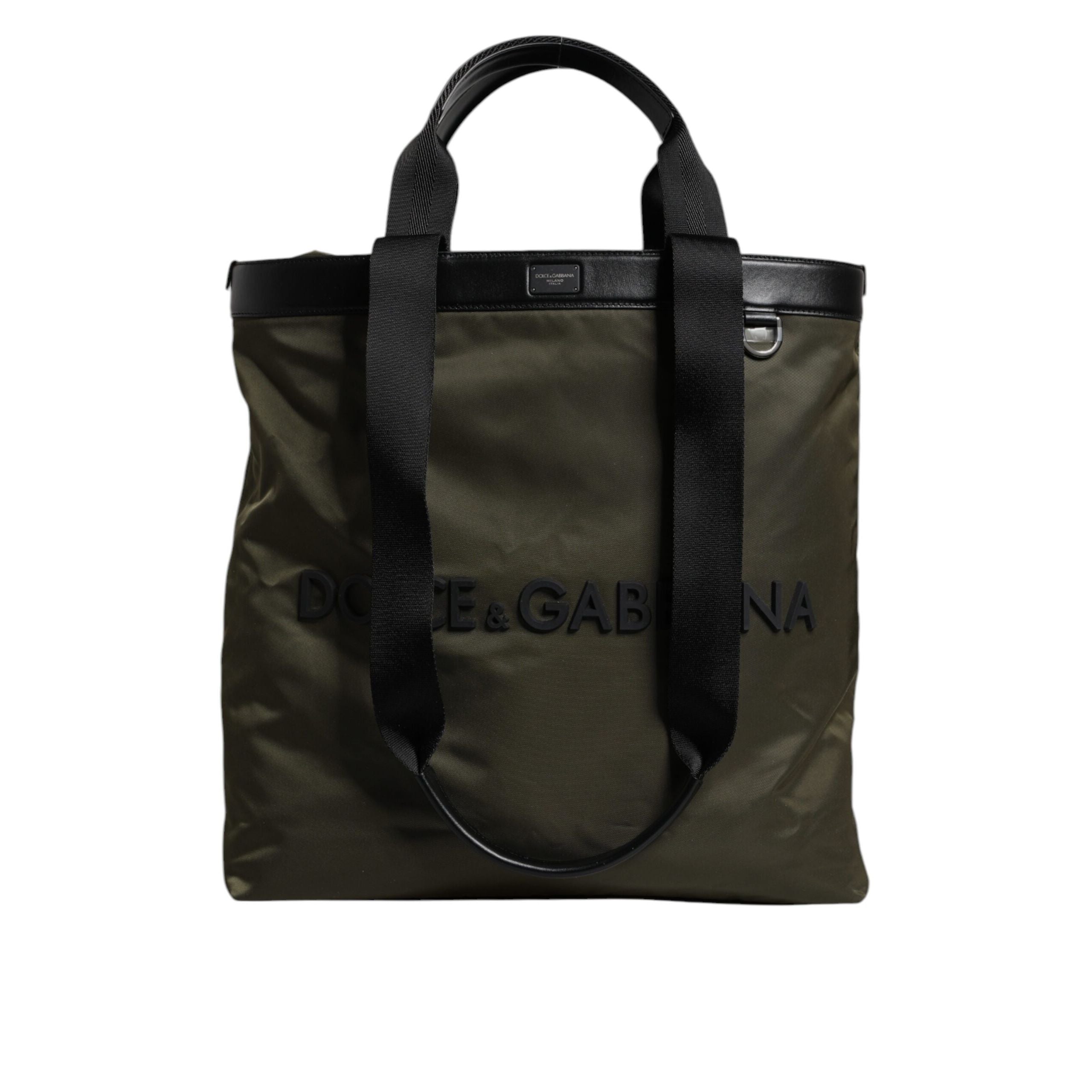 Dolce & Gabbana Military Green Shoulder Strap Tote Bag